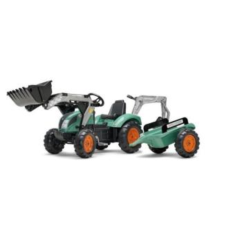 Falk Lépő traktor 1054Y Farm Lander rakodóval, markolóval és pótkocsival kép