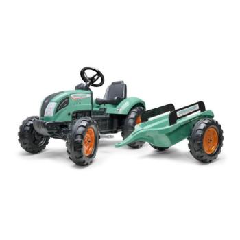 Falk Nagy 1054AB lábbal hajtós traktor - Farm Lander pótkocsival - zöld kép