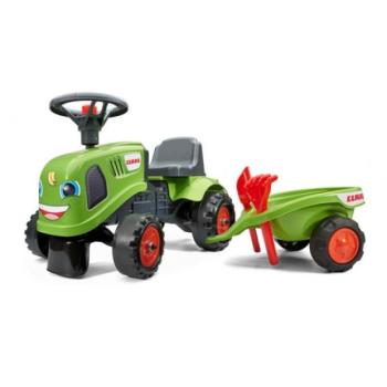 Falk Odrážadlo 212C Baby Claas utánfutóval és lapáttal gereblyével