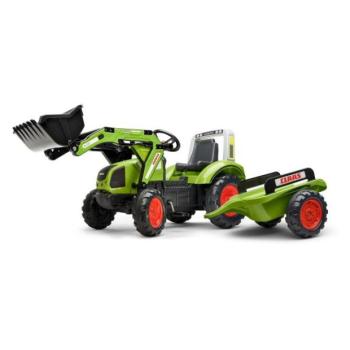 FALK Pedálos traktor 1040 Clas Arion 430 markolóval és pótkocsival kép