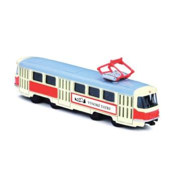 Fém retro villamos 16 cm Magas-Tátra kép