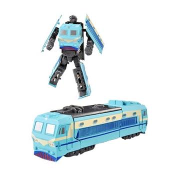 Fém robot szétszerelhető mozdony kék kép