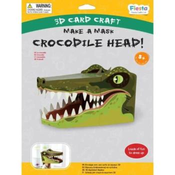 Fiesta Crafts Kreatív készlet 3D maszk Krokodil kép