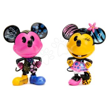 Figurák gyűjtői darabok Mickey és Minnie Designer Jada fém 2 drb magasságuk 10 cm kép