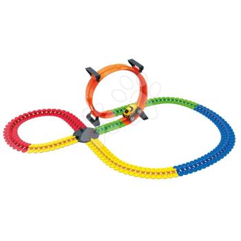 Flexibilis autópálya ívvel Flextrem Superloop Circuit Smoby függőlegesen-vízszintesen egy autóval 145 darabos 4 évtől kép
