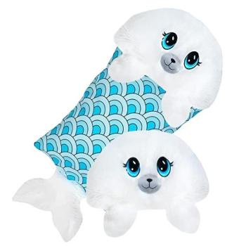 Fluffaluff fóka pets ultra puha szunyókáló plüss párna – tökéletes ölelhető alvópárna gyermekeknek (BBM) kép