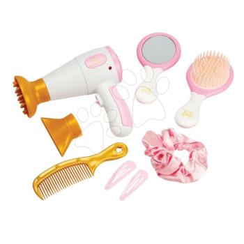 Fodrászat elektronikus hajszárítóval Hercegnők Disney Hair Set Smoby 2 fejjel tükörrel és kiegészítőkkel kép