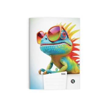 Füzet A5 544 crazy animals Kaméleon kép
