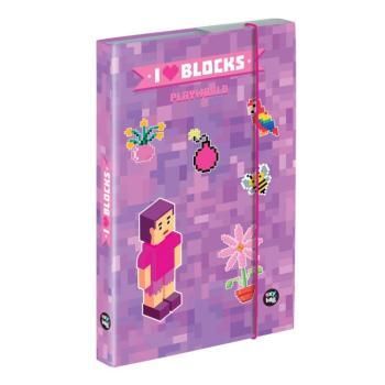 Füzetbox A4 Playworld Girl Pixel kép