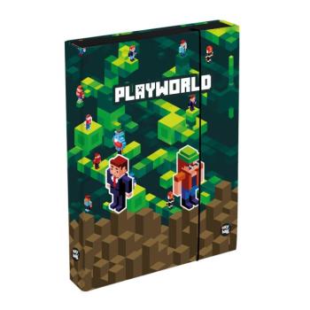 Füzetbox A5 Jumbo Playworld zöld-barna kép