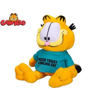 Garfield - "Soha ne bízz egy mosolygó macskában" 28 cm plüss ülő kép