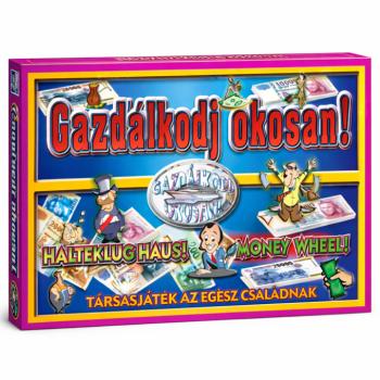 Gazdálkodj okosan retro társasjáték – klasszikus magyar családi társasjáték gyerekeknek és felnőtteknek, 35×25×4 cm (BBMJ) kép