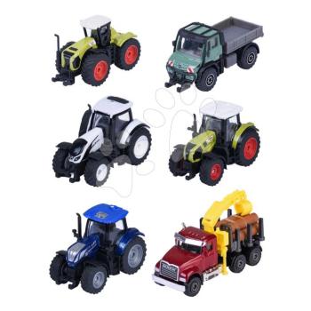 Gazdasági járművek Farm Vehicles Majorette 7,5 cm hosszú 6 különböző fajta kép