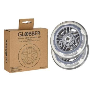 Globber Világító kerekek 121mm SET (Fehér)