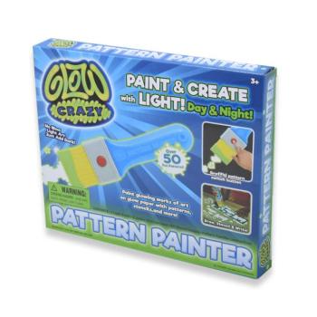 GLOW CRAZY festő ecset sablonokkal és mintákkal (BBJ) kép