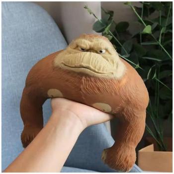 Gorilla formájú, nyomkodható, stressz csökkentő játék gumiból (BBJ) kép