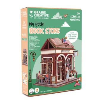 GRAINE CREATIVE Fa 3D modell Könyvesbolt kép