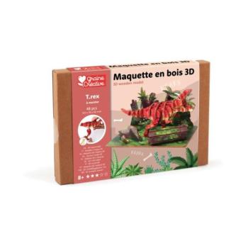GRAINE CREATIVE Fa 3D modell tyrannosaurus kép