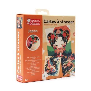 GRAINE CREATIVE Gyémántfestő kártyák Japán kép