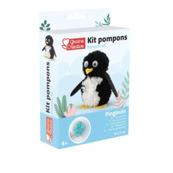 GRAINE CREATIVE Kreatív pompom készlet Pingvin kép