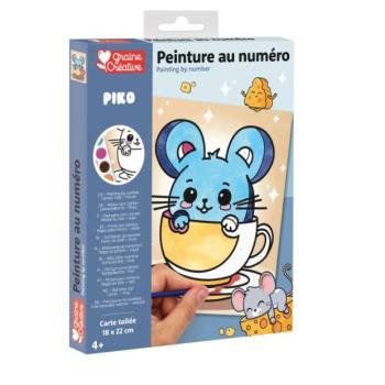 GRAINE CREATIVE Szám szerinti festés Egerek kép