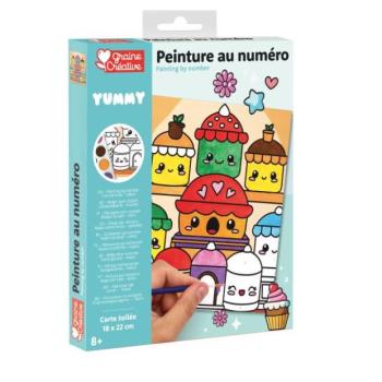 GRAINE CREATIVE Szám szerinti festés Kawai sütemények kép