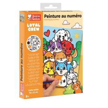GRAINE CREATIVE Szám szerinti festés Kutyák kép