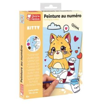 GRAINE CREATIVE Szám szerinti festés Macska kép