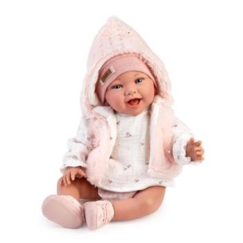 Guca 10284 Olívia - teherbíró élethű baba puha textil testtel - 42 cm kép