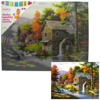 Gyémántfestés - Malom 40 x 50 cm kép