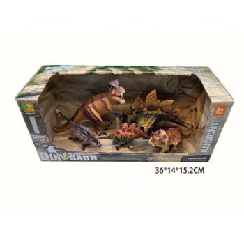 Gyerek dinoszaurusz készlet Őskori világ 23 cm Tyrannosaurus rex kép