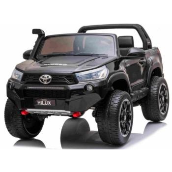 Gyerek elektromos játékautó Toyota Hilux 2x24V7Ah | 4x200W | 4x4 | 2 gyermek számára | ECO bőr | EVA kerekek fekete kép