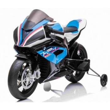 Gyerek elektromos motor BMW HP4 Race 12V7Ah | 2x45W | EVA kerekek | kék EKO bőr kép