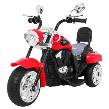 Gyerek elektromos motorkerékpár Chopper piros kép