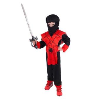 Gyerek jelmez piros ninja (S) kép