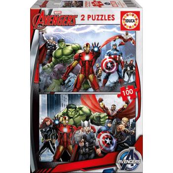 Gyerek puzzle Boszzúállók Educa 2x100 db 15771 színes kép