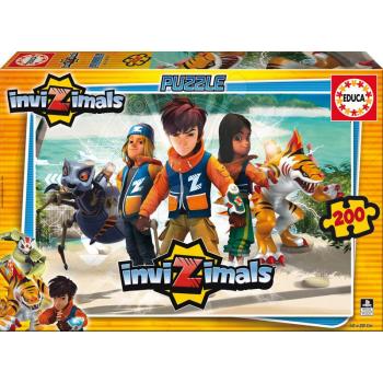 Gyerek puzzle InviZimals Educa 200 db 16179 színes kép