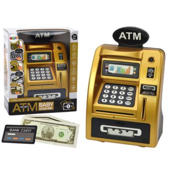 Gyermek ATM pénztárca Tanulj meg spórolni aranyat és feketét kép
