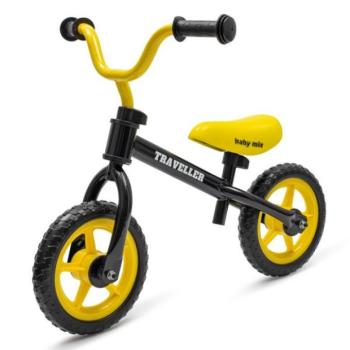 Gyermek egyensúlyi kerékpár Baby Mix Traveller fekete