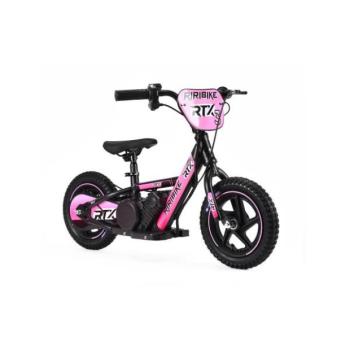 Gyermek elektromos futóbicikli RIRIBIKE RTX3 24V (12”), rózsaszín, Lítium akkumulátor, 100W motor,