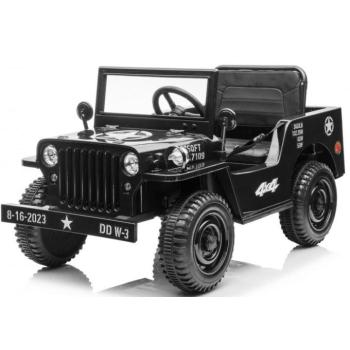 Gyermek elektromos katonai Jeep Willys 4x4 fekete kép