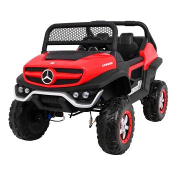Gyermek elektromos kisautó Buggy 4x4 Mercedes-Benz Unimog piros kép