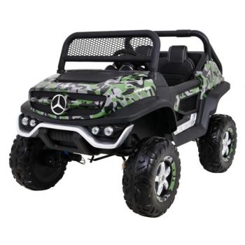 Gyermek elektromos kisautó Buggy 4x4 Mercedes-Benz Unimog terepszínű kép