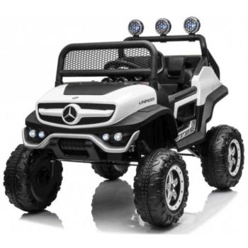 Gyermek elektromos kisautó Buggy Mercedes-Benz Unimog 4x4 fehér kép