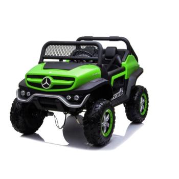 Gyermek elektromos kisautó Mercedes Unimog 4x4 zöld
