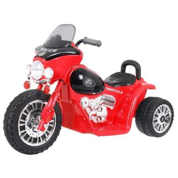 Gyermek elektromos motorkerékpár piros kép