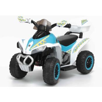Gyermek elektromos quad Police Race fehér kép