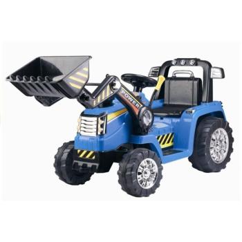 Gyermek elektromos traktor Power kék ekével kép