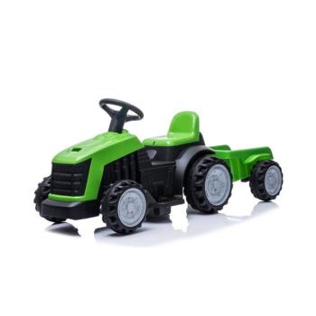 Gyermek elektromos traktor zöld burkolattal kép
