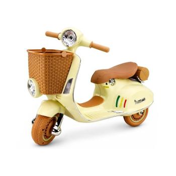 Gyermek elektromos Vespa robogó 2x35W bézs kép